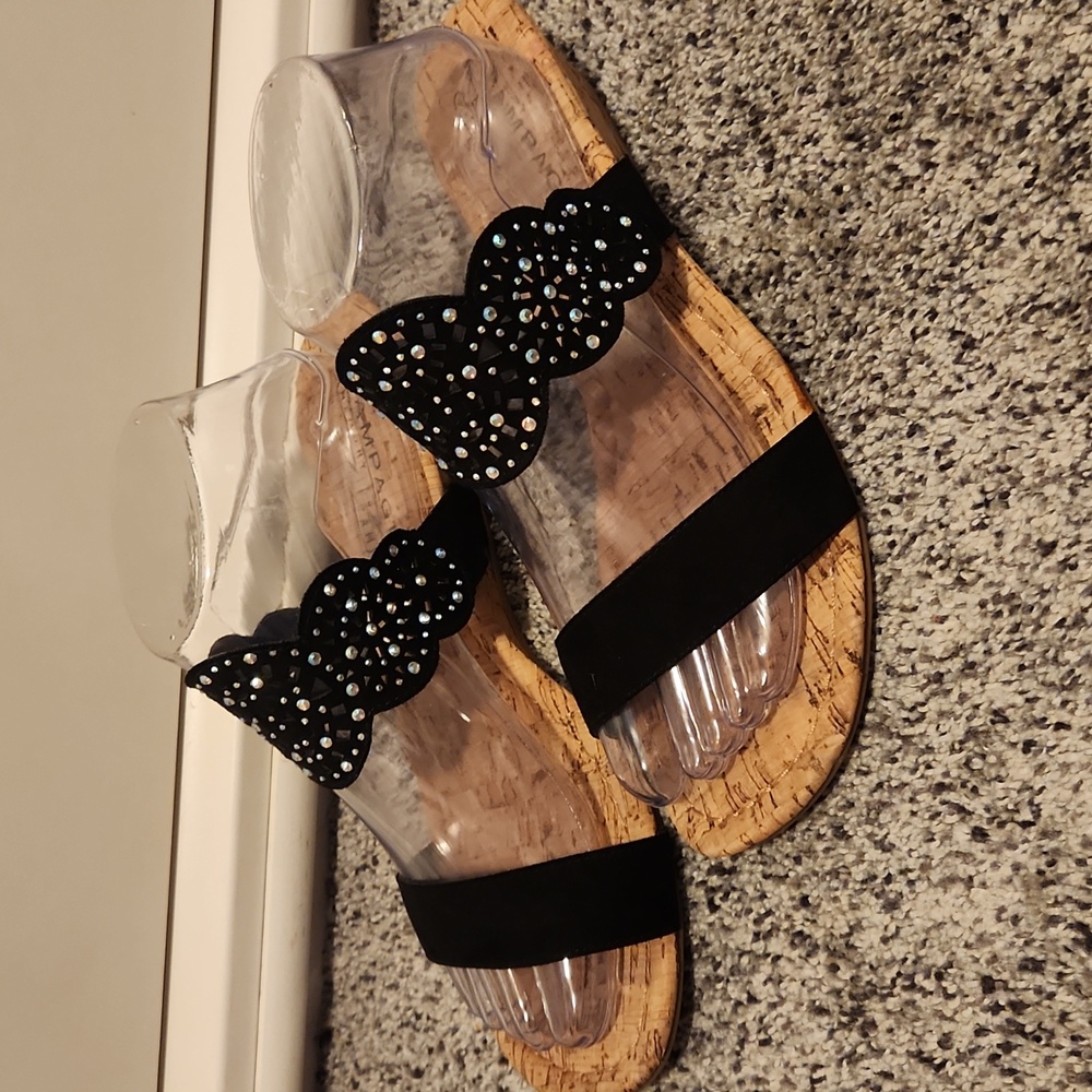 Rampage SZ 9 Black Wege Sandal - Picture 2 of 7